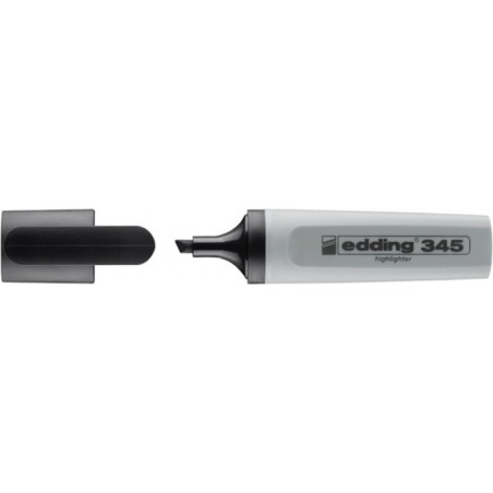 Zakreślacz e-345 EDDING, 2-5mm, szary