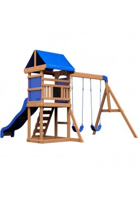 Drewniany Plac Zabaw Aurora Domek Zjeżdżalnia Backyard Discovery