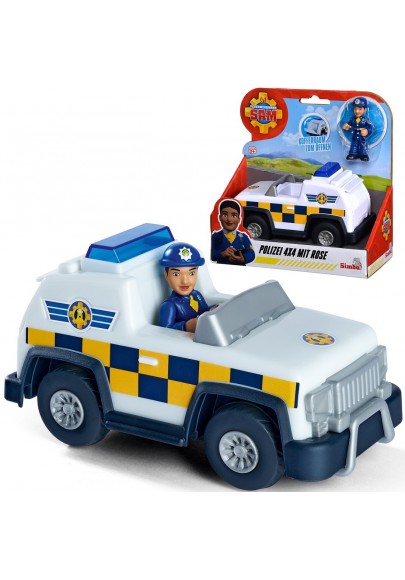 Simba strażak sam jeep policyjny 4x4 mini figurka