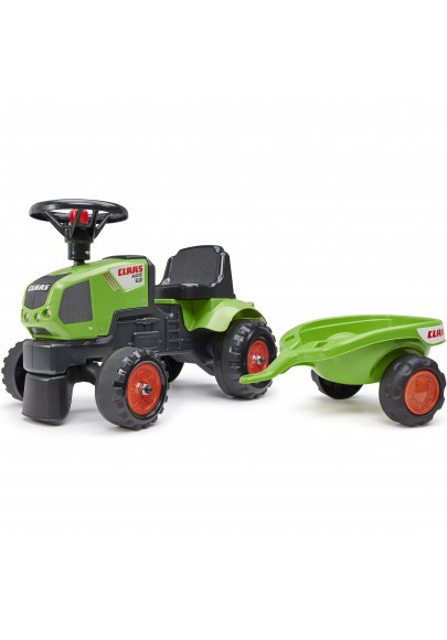 Falk traktorek baby claas axos 310 zielony z przyczepką od 1 roku