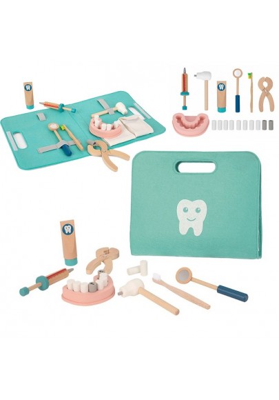 Tooky toy zestaw małego dentysty walizka lekarza 19 el. fsc