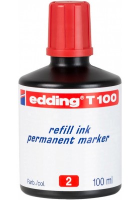 Tusz do uzupełniania markerów permanentnych e-T 100 EDDING, czerwony - 10 szt