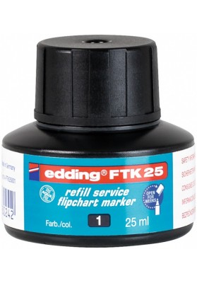 Tusz do uzupełniania markerów do flipchartów e-FTK 25 EDDING, czarny - 10 szt