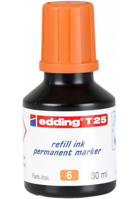 Tusz do uzupełniania markerów permanentnych e-T 25 EDDING, pomarańczowy - 10 szt