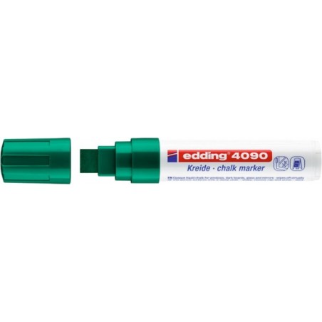 Marker kredowy e-4090 EDDING, 4-15 mm, zielony - 5 szt