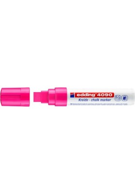 Marker kredowy e-4090 EDDING, 4-15 mm, różowy neonowy - 5 szt