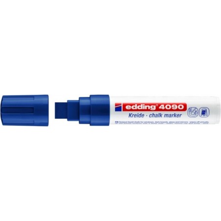 Marker kredowy e-4090 EDDING, 4-15 mm, niebieski - 5 szt