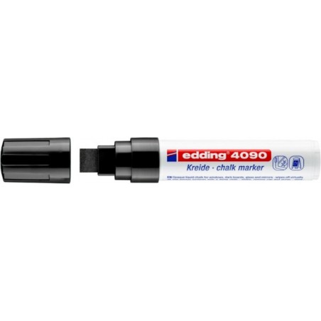 Marker kredowy e-4090 EDDING, 4-15 mm, czarny - 5 szt