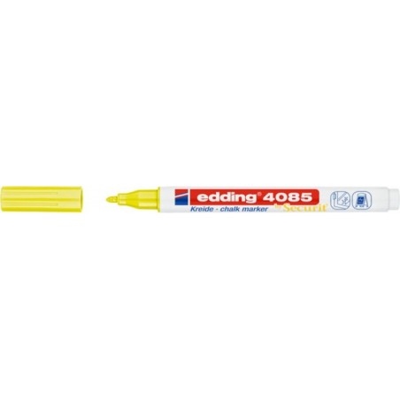Marker kredowy e-4085 EDDING, 1-2 mm, neonowy żółty - 10 szt