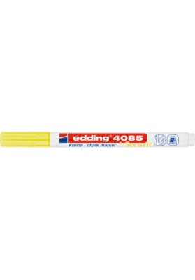 Marker kredowy e-4085 edding, 1-2 mm, neonowy żółty - 10 szt