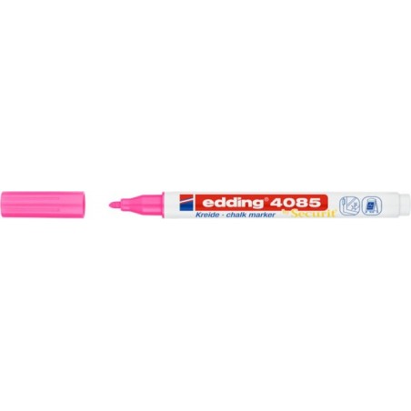 Marker kredowy e-4085 EDDING, 1-2 mm, neonowy różowy - 10 szt