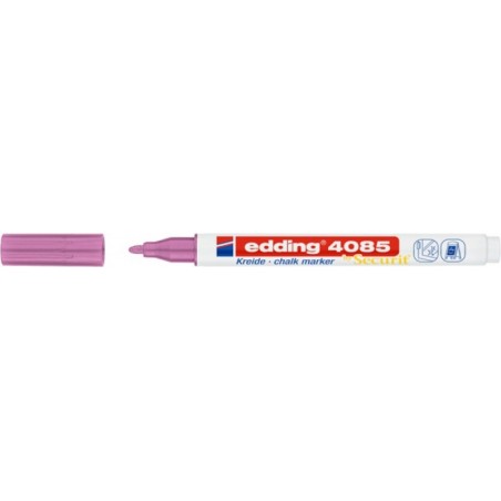 Marker kredowy e-4085 EDDING, 1-2 mm, metaliczny różowy - 10 szt