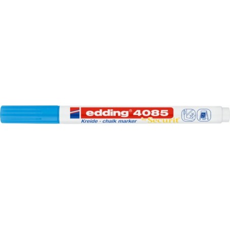 Marker kredowy e-4085 edding, 1-2 mm, jasnoniebieski - 10 szt