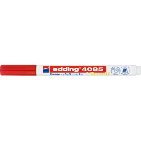 Marker kredowy e-4085 edding, 1-2 mm, czerwony - 10 szt