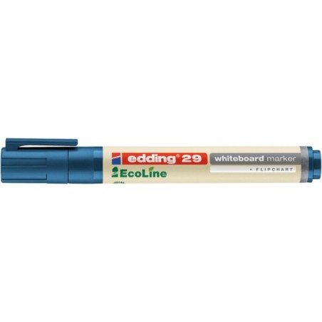Marker do tablic e-29 edding ecoline, 1-5 mm, niebieski - 10 szt
