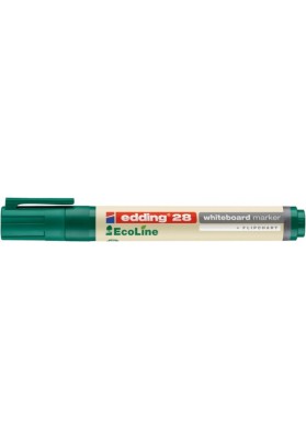Marker do tablic e-28 edding ecoline, 1,5-3 mm, zielony - 10 szt