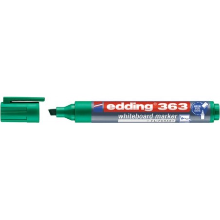 Marker do tablic e-363 EDDING, 1-5 mm, zielony - 10 szt
