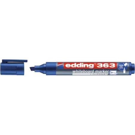 Marker do tablic e-363 EDDING, 1-5 mm, niebieski - 10 szt