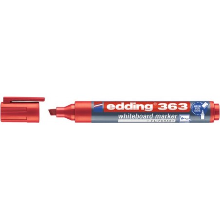 Marker do tablic e-363 EDDING, 1-5 mm, czerwony - 10 szt