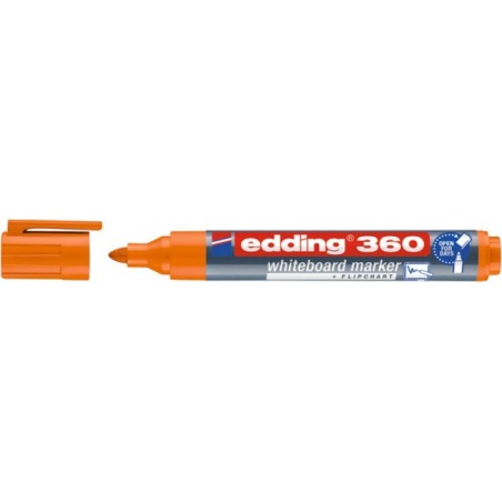 Marker do tablic e-360 EDDING, 1,5-3 mm, pomarańczowy - 10 szt