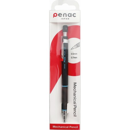 Ołówek automatyczny PENAC PROTTI PRC 107, sky blue, 0,7mm, czarny/niebieski - 12 szt