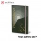 Notatnik stifflex, 13x21cm, 192 strony, yoga system - grey