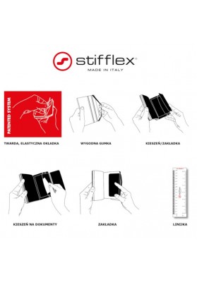 Notatnik STIFFLEX, 13x21cm, 192 strony, Yoga System - Grey