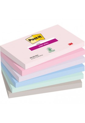 Karteczki samoprzylepne Post-it® Super Sticky, SOULFUL, 76x127mm, 6x90 kart.