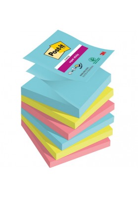 Karteczki samoprzylepne Post-it® Super Sticky Z-Notes, COSMIC, 76x76mm, 6x90 kart.
