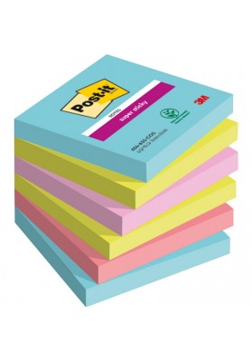 Karteczki samoprzylepne Post-it® Super Sticky, COSMIC, 76x76mm, 6x90 kart.