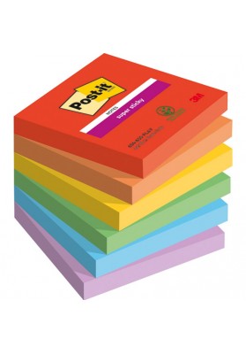 Karteczki samoprzylepne Post-it® Super Sticky, PLAYFUL, 76x76mm, 6x90 kart.