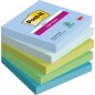Karteczki samoprzylepne post-it® super sticky, oasis, 76x76mm, 5x90 kart.