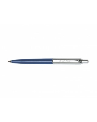 Długopis automatyczny Q-CONNECT PRESTIGE, metalowy, 0,7mm, niebiesko/srebrny, wkład niebieski