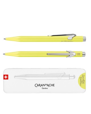 Długopis 849 neon yellow caran d'ache, w pudełku, neonowy żółty