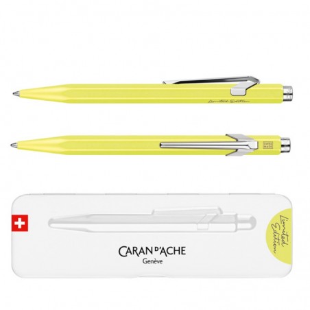 Długopis 849 neon yellow caran d'ache, w pudełku, neonowy żółty