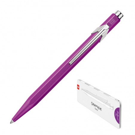 Długopis caran d'ache 849 colormat-x, m, w pudełku, fioletowy
