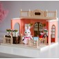 Woopie domek dla lalek rodzina królików kwiaciarnia + figurka