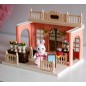 Woopie domek dla lalek rodzina królików kwiaciarnia + figurka