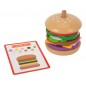 Woopie green drewniany burger restauracja układanka dla dzieci 15 el. certyfikat fsc