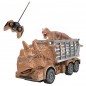 Woopie samochód zdalnie sterowany rc dinozaur brązowy + figurka