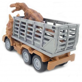 WOOPIE Samochód Zdalnie Sterowany RC Dinozaur Brązowy + Figurka