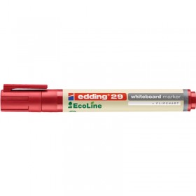 Marker do tablic e-29 EDDING EcoLine, 1-5 mm, czerwony - 10 szt