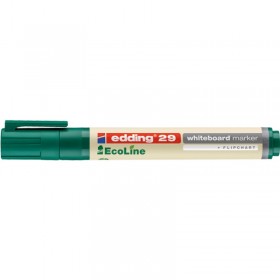 Marker do tablic e-29 EDDING EcoLine, 1-5 mm, zielony - 10 szt
