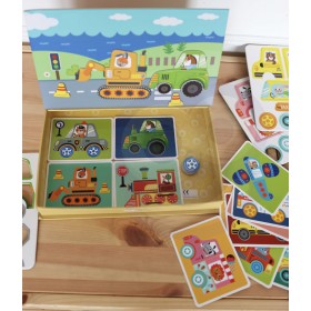 TOOKY TOY Układanka Edukacyjna Montessori Magnetyczne Pudełko dla Dzieci 80 el.