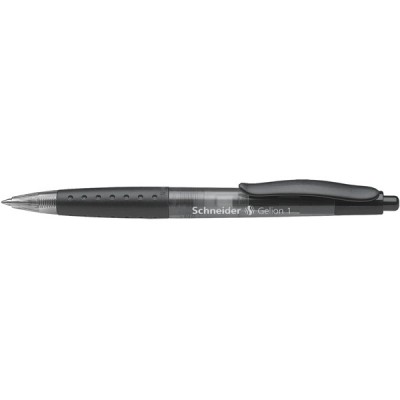 Długopis automatyczny żelowy SCHNEIDER Gelion 1, 0,4mm, czarny - 10 szt