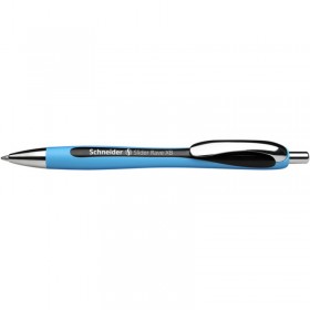 Długopis automatyczny schneider slider rave, xb, 1szt., blister, czarny