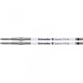 Wkład do długopisu schneider 775, m, 2szt., blister, czarny