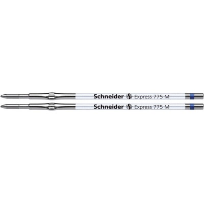 Wkład do długopisu schneider 775, m, 2szt., blister, niebieski