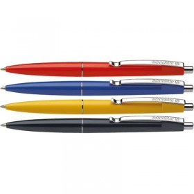 Długopis automatyczny schneider office, 1mm, 4szt., blister, niebieski