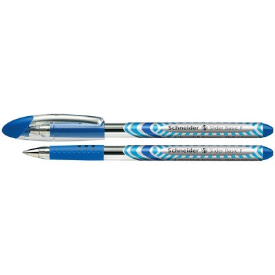 Długopis schneider slider basic, f, niebieski - 10 szt